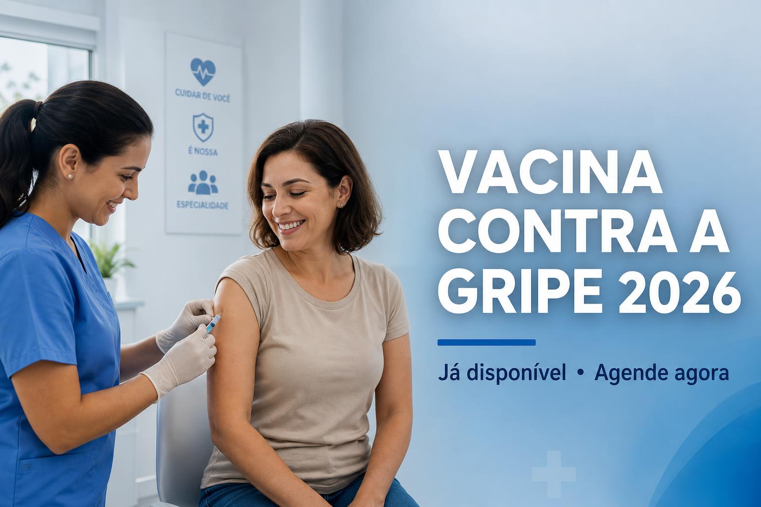 Vacina contra a gripe 2026 já disponível